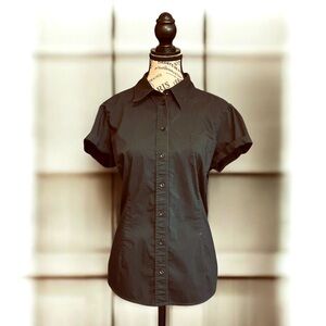 NY&Co Stretch Button Short Sleeve